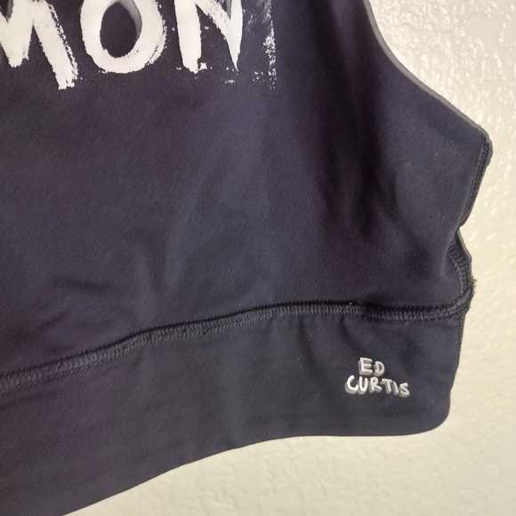 Lululemon Energy High-Neck Longline Bra Ed Curtis Medium Support Sz 4 - Picture 4 of 5